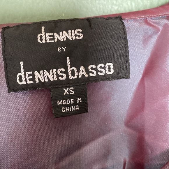 Women’s Sz XS Dennis Basso metallic portrait statement collar casual jacket top - Picture 7 of 11